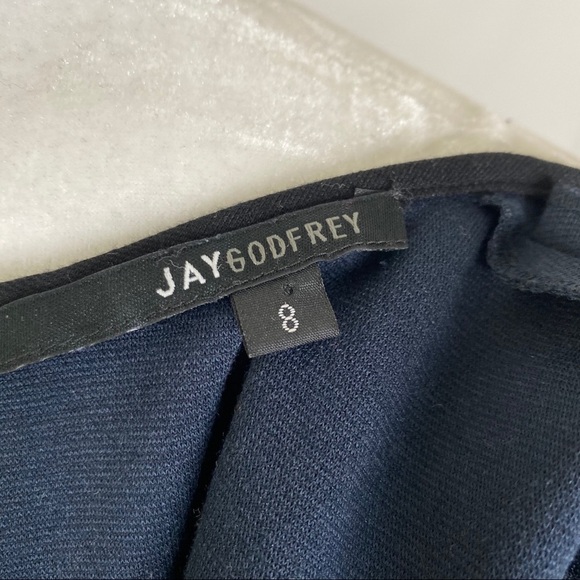 JAYGODFREY Colorblocked Peplum Long Sleeved Top - Picture 5 of 6